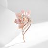 National Style Temperament High-grade Freshwater Pearl Elegant and Plain Lotus Brooch Coat Corsage Anti-light Accessories