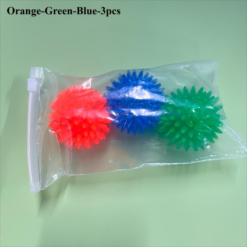 

3/6pcs Interactive Dog Toy Balls Plastic Durable Squeaky Sound Chew Toys for Teething Aggressive Medium & Large Dogs