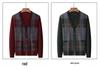 Men's Wool V-Neck Cardigan: Autumn & Winter Knit Long Sleeve Sweater - Thick, Warm, Business Style for Middle-Aged & Dad's Wear.