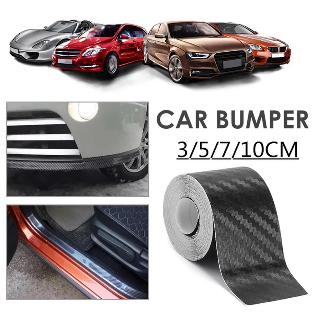 1-10m Sports Carbon Fiber Car Tape Sticker Door Mirror Paste Protector Strip Cool DIY Protection Film Waterproof Adhesive Easy