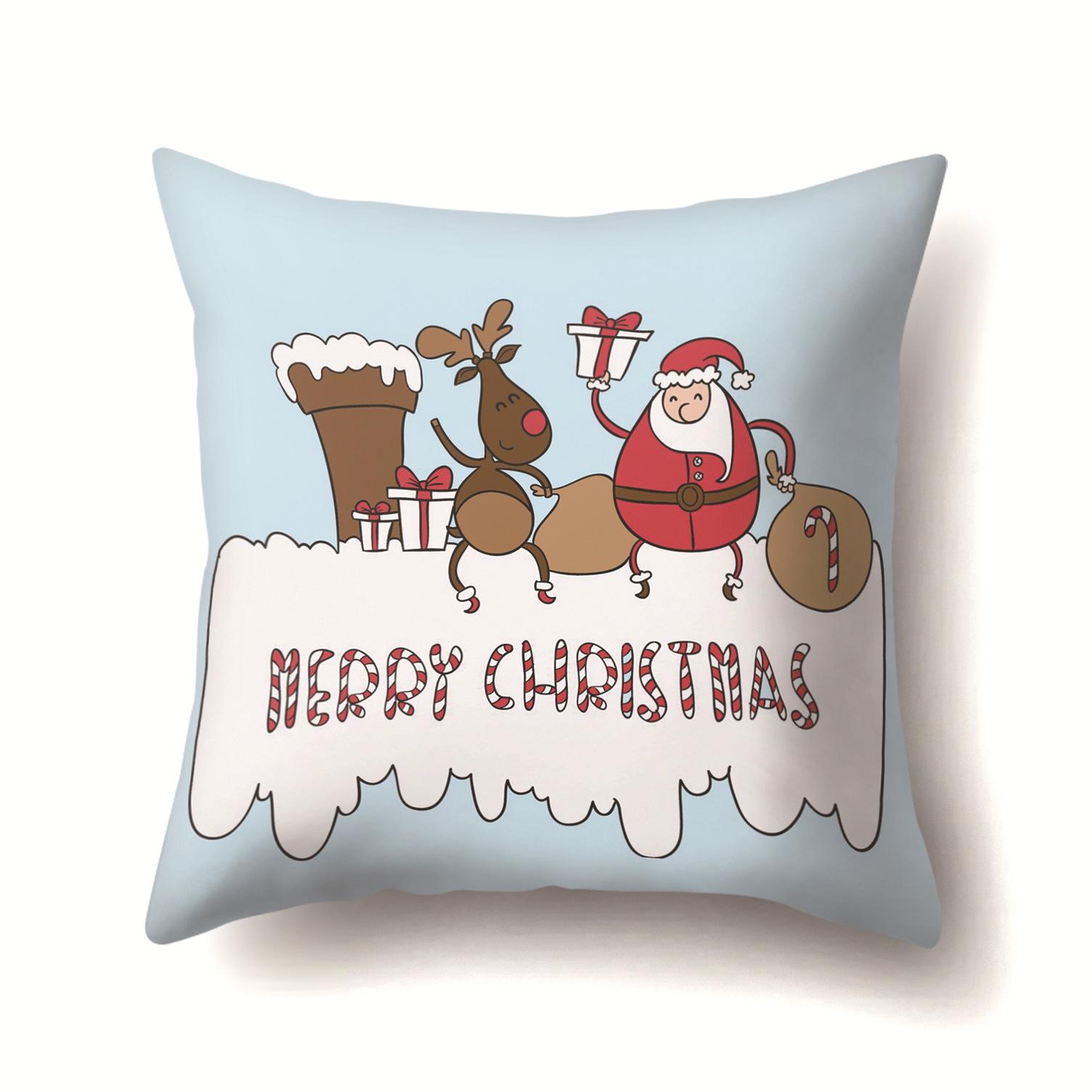 

Новая подушка Скандинавская Рождественская наволочка Домашняя Мультяшная Полиэстеровая подушка 45*45cm