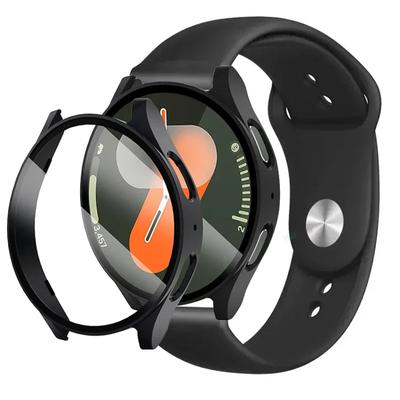 Carcasă+Curea pentru Samsung Galaxy Watch 7 5 6 40mm 44mm Bandă Silicon 20mm Brățară Film Protector Ecran Sticlă Călită Carcasă Protector Capac