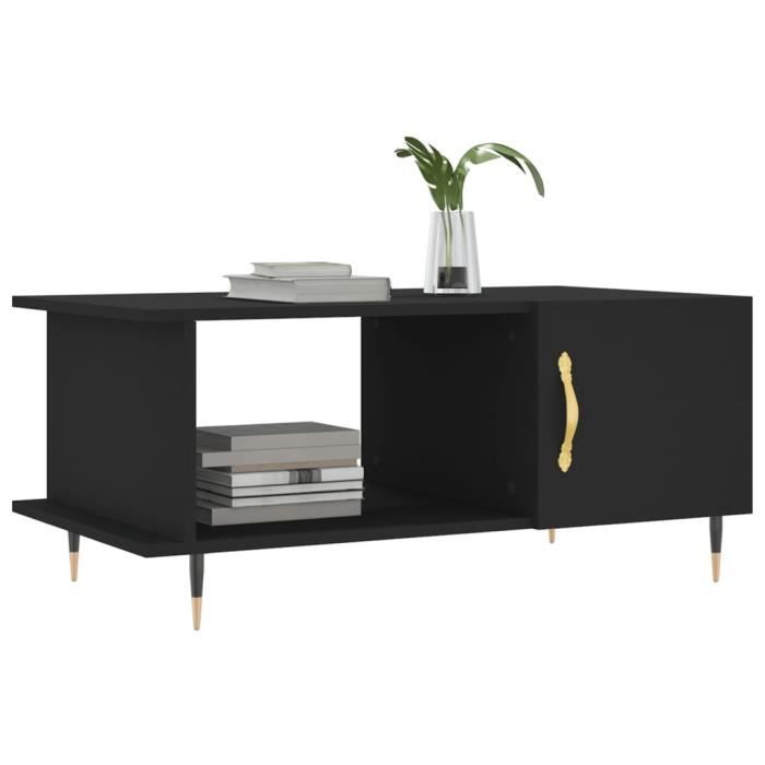 VidaXL Coffee Table Black 90x50x40 Cm Engineered Wood 829469