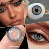 Eyeshare Colored Contact Lenses Blue Eye Makeup Contact Lenses Annual Comfort Green Colored Contact Lenses Gray Natural Colored Soft Lenses 1 Pair