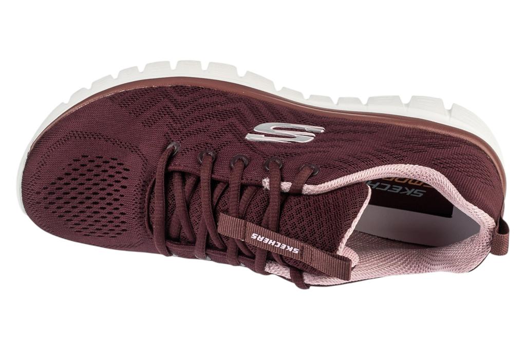 Skechers Graceful - Get Connected, Womens burgundy Sneakers