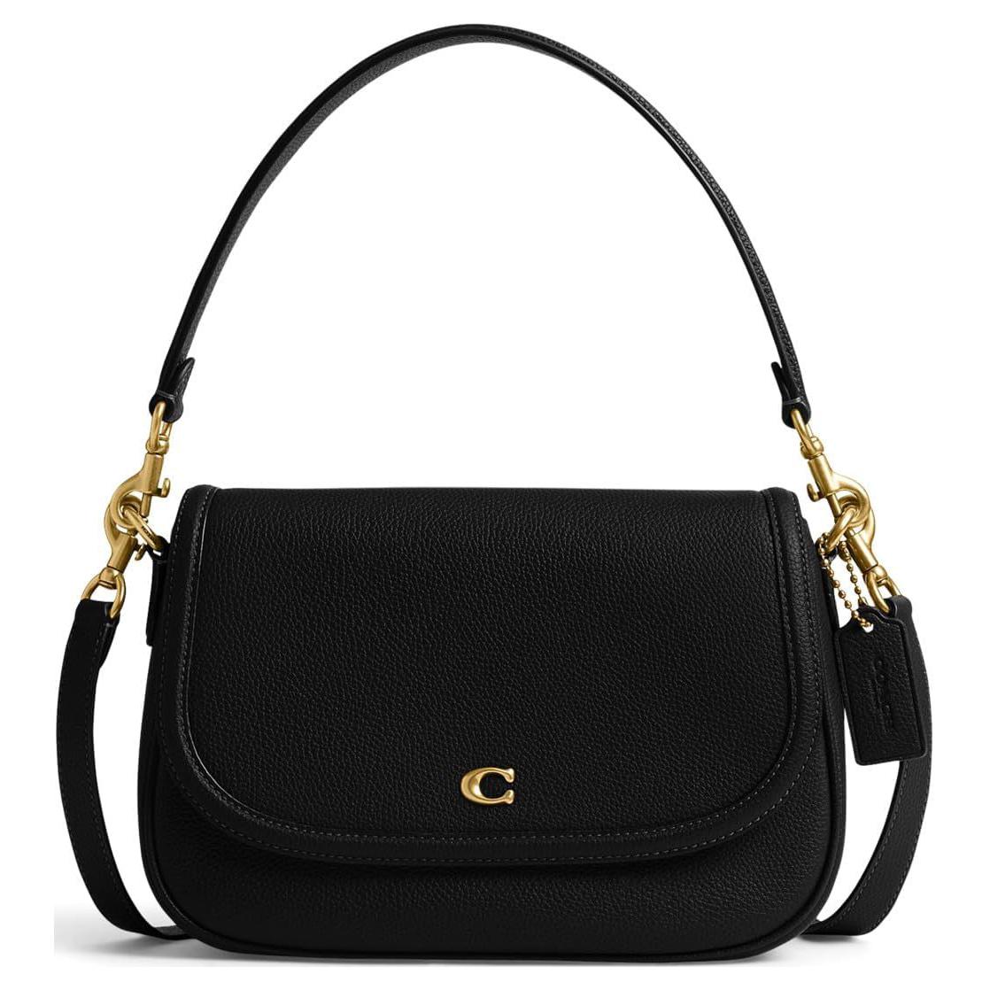 

Coach Legacy 26 Logo Flap Closure Leather Handbag Women Handbags Black CU099-B4BK Basic Set (Bag+Dust Bag)