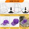 Hat Washer for Washing Machine Hat Washer Cage Hat Cleaner for Baseball Caps Fit for Adult and Kid's Baseball Caps