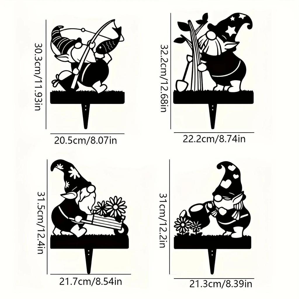 Cross Metal Ground Insert Sign for Garden Decoration