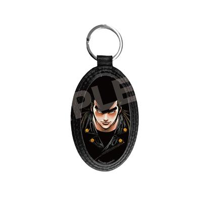 Front Leather Keychain 06 Yuki 50 X Made of PU and Epoxy Resin C.S. "Aragure KNIGHT" Haruma, Approx. 103mm, Iron, Leather, Paper,