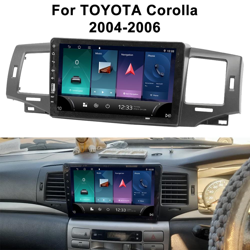 Auto Carplay IPS Für TOYOTA Corolla 2004-2006 Android Radio Auto GPS Navigation Multimedia Video Stereo Player 4G BT 2din DVD