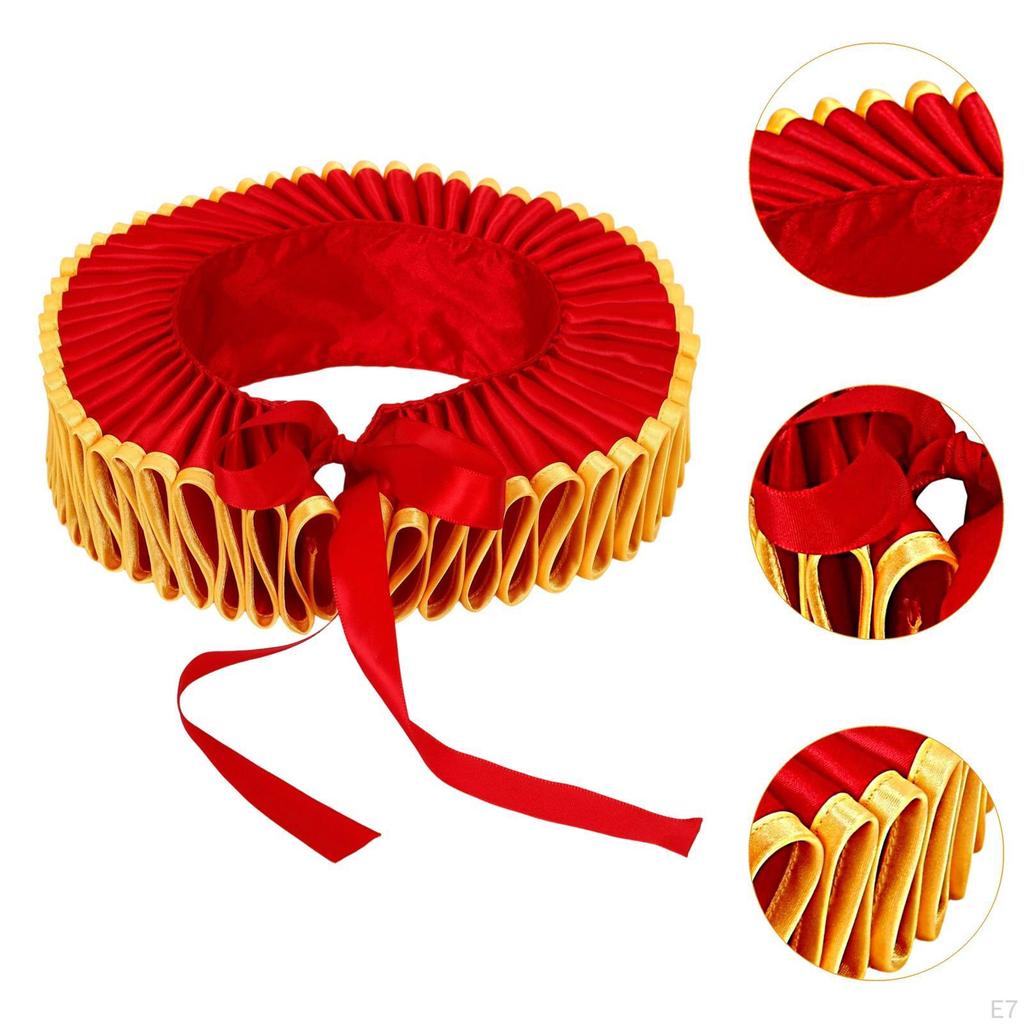 Elizabethan Clown Neck Ruffle Detachable Ruffled for Holiday Prop