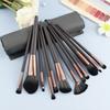 12 Makeup Brushes, High-end Makeup Tool Set, Full Set with Brush Bag, Scholar Eye Brush, Powder Brush, Detail Brush.