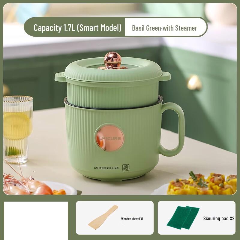Mini Electric Rice Cooker & Cooking Pot with Steamer