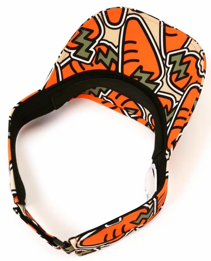 [PEARLY GATES] Unisex Sun Visor (Carrot Pattern, Size Adjustable)  Golf Hat  053-4287006 151Orange FR