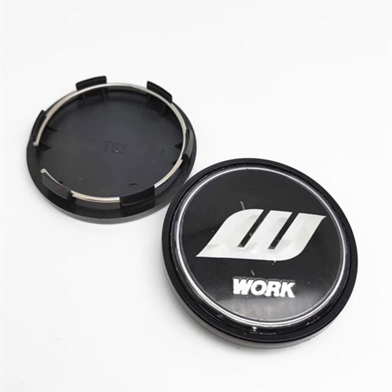 4pcs 62mm 58mm Wheel Center Cap VS W Work Car Styling Rims Hubs Cover Dustprrof Accessories