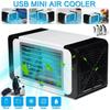 Aer Condiționat Mini Portabil Răcitor de Aer de Uz Casnic Multifuncțional USB Ventilator de Birou cu Aer Condiționat cu 2 Pachete de Cristal de Gheață