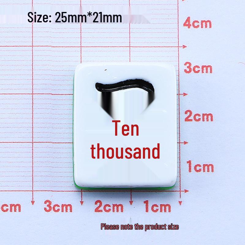 Cartoon Mahjong Resin Ornaments: DIY Hair Clips, Shoe Buckles, Cream Glue Accessories