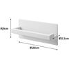 Yamazaki Magnet Umbrella Holder White, approx. W20 x D5.5 x H9cm, Tower, Slim, Entrance, Space-Saving, 3074