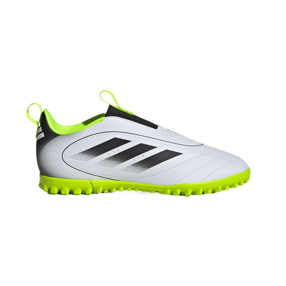 Adidas Goletto 9 Laceless Turf K White Black Lucid Lemon Kids Sneakers Cloud-White Core-Black JP5789