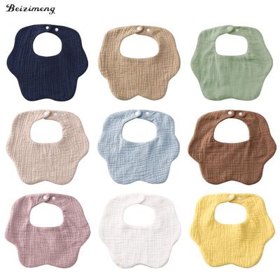 Bavaglino Impermeabile per Bambini Stile Giapponese - Design Cartone Animato, Puro Cotone, Ideale per Neonati