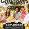 Fulmoon Pre Strung Congrats Grad Banner Glitter Congratulations Banner College Graduation Sign Class of 2026 Grad Party Decorations for High School