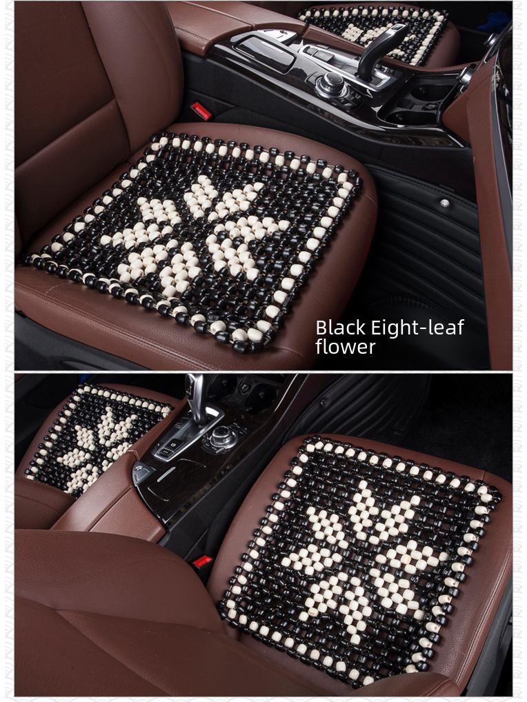 XB161 Universal Summer Wooden Bead Seat Cushion - Breathable, Cool, No Backrest, Four-Season Use