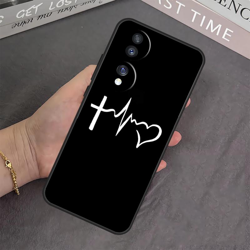 Christian Symbol Case For Honor X8b X9b X8 X9 X6a X7a X8a X9a Cover For Honor Magic 6 5 Pro 50 70 90 Lite