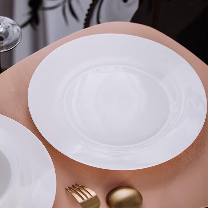 Pure White Ceramic Dinner Plate