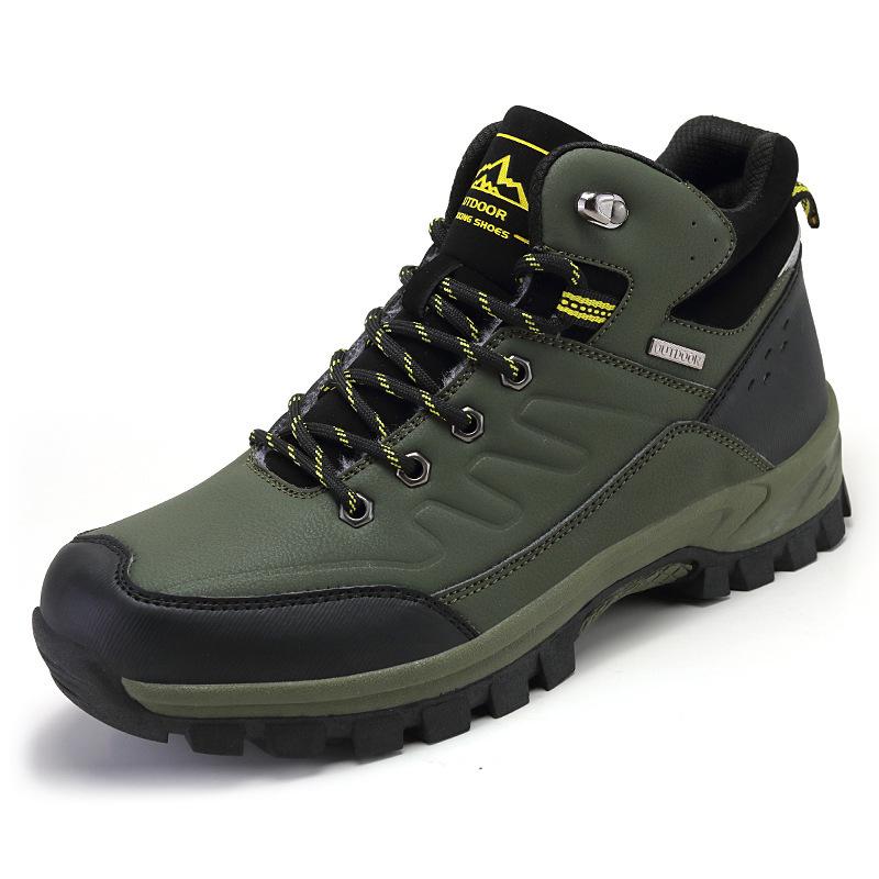Herren Outdoor-Wanderschuhe mit hohem Schaft und Samtfutter