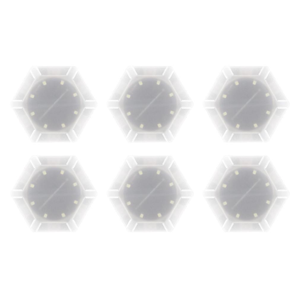 DIY Modular Solar Hexagon Wall Lights – Outdoor White LED Panels Auto-On At Dusk, Perfect for Garden Patio & Balcony Decor