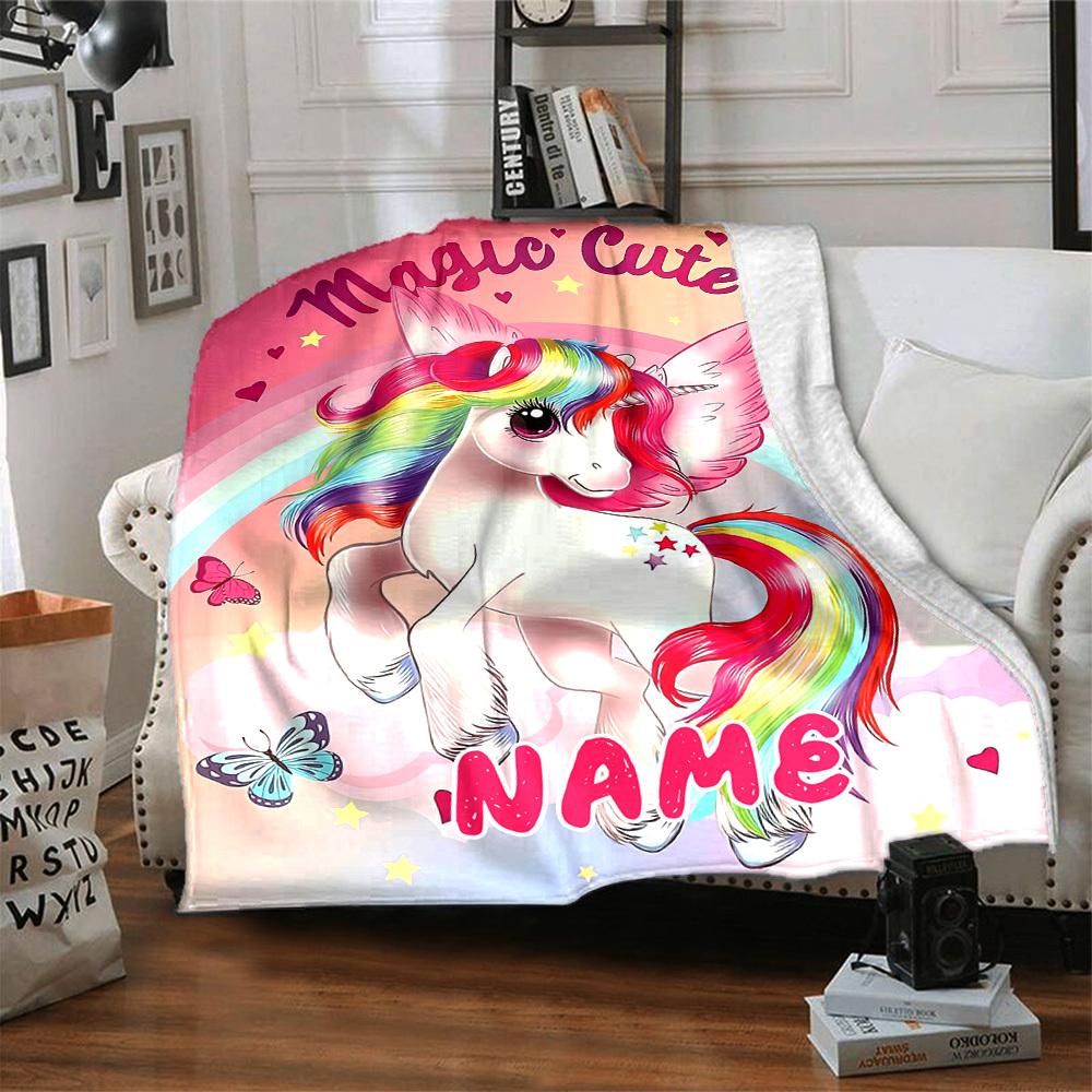 Cute Kittens Customize Your Name Outdoor Blanket Cozy Soft Lightweight Allseason Multipurpose Throw For Travel Camping Picnics Sofa Office Bed Living