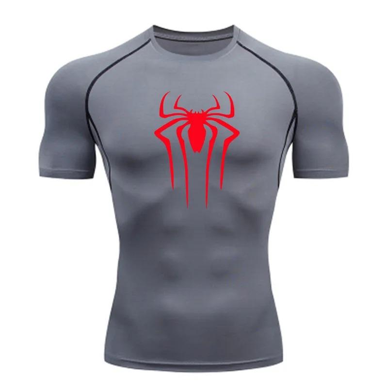 Compression Shirt Men Fitness Gym Super Hero Sport Running T-Shirt Rashgard Tops Tee Quick Dry Short Sleeve T-Shirt For Men