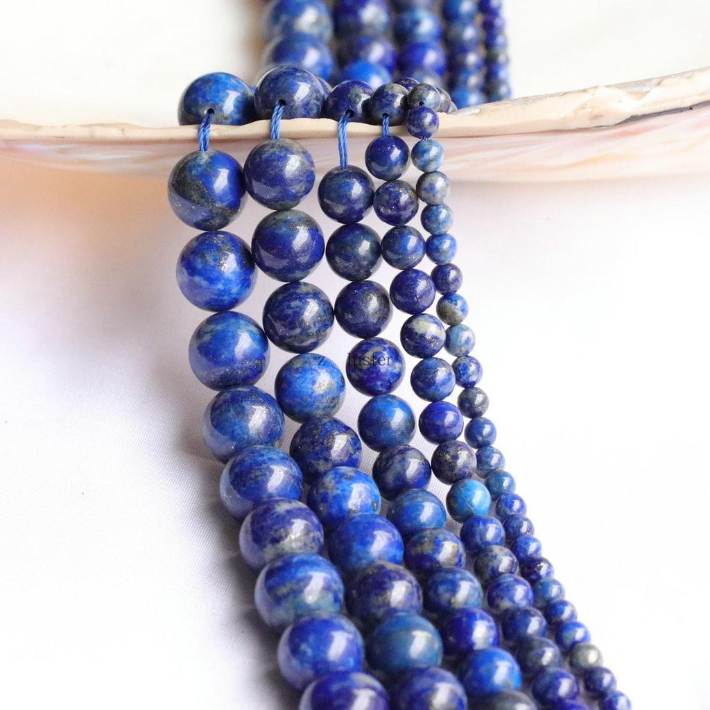 Grade A Natural Lapis Lazuli Round Beads for Handmade Jewelry DIY