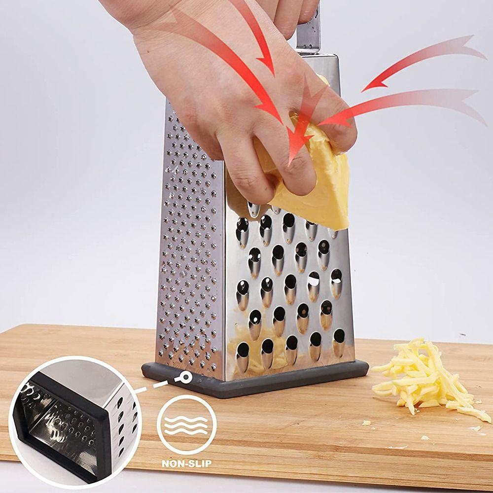 4-Sided Blades Manual Cheese Grater with Handle Kitchen Chopper Food Shredder Cooking Accessories