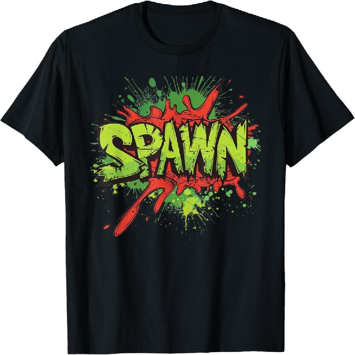 Vibrant Colors with cool Spawn Statement Costume T-Shirt S