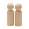2pcs/10pcs Wooden Peg Doll Unfinished Wooden People Plain Blank Bodies Angel Dolls for DIY Craft Puppet