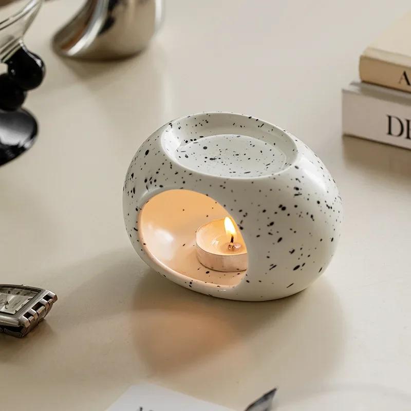 Ceramic Candle Heating Holder Essential Oil Burner Reed Diffuser Furnace Household Spa Salon Liqulid Aromatherapy Incense Burner