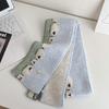Soft Knitted Scarf Cute Sheep Printed Neck Warmer Fashion Warm Shawl  for Women