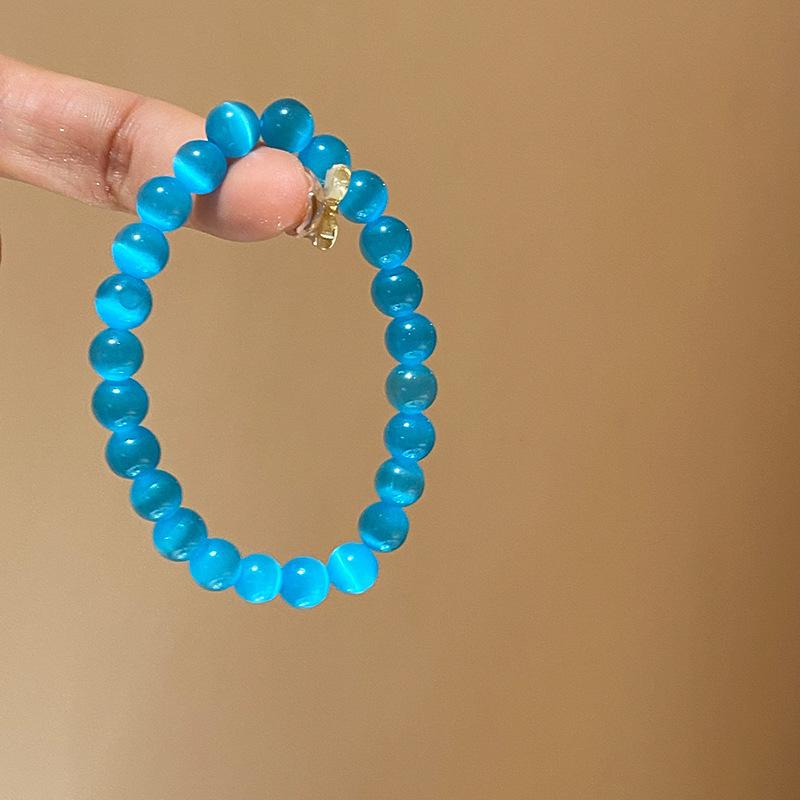 Bow Zircon Crystal Beaded Glass Bracelet New Chinese Retro Bracelet Fashion Versatile High Sense Jewelry Women