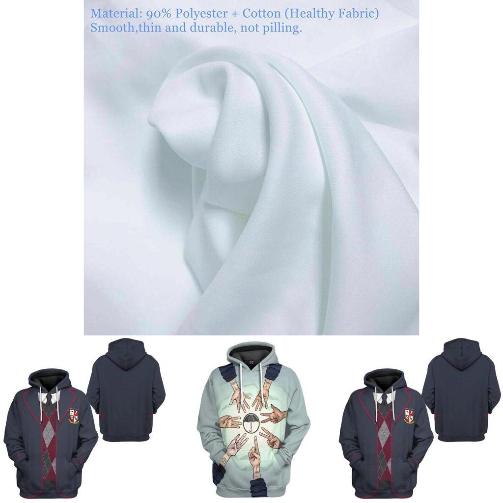 The Umbrella Academy Costume Hooded Jacket Soft And Comfortable Pullover Sweatshirt