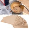 100 Sheets of Heat-Resistant Filter Paper for Coffee Makers, Beer Machines, Commercial Use, and Home Use. Made of Unbleached Wood Pulp. Great Gift