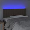 VidaXL Tête de Lit à LED Meuble de Chambre à Coucher Accessoire de Lit Simple Tête de Cadre de Lit Intérieur Taupe 3121844
