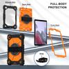 Rotatable Heavy Duty Case for Samsung Galaxy Tab A7 Lite 8.7 2021 SM-T220 SM-T225 3-Layers Armor Stand Cover with Shoulder Strap