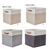 Side Handles Linen Fabric Storage Basket Large Capacity Toys Sorting Box  Cosmetics