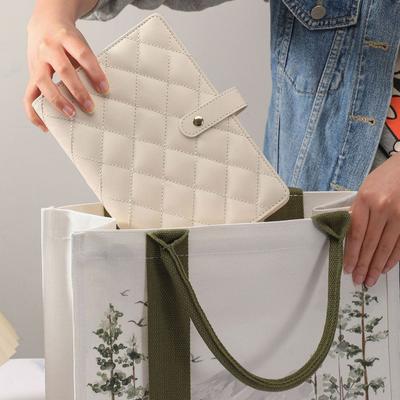 Travel Jewelry Organizer Case Waterproof Quilted Faux Leather Multi-Compartment Storage Bag Jewelry Storage Pouch