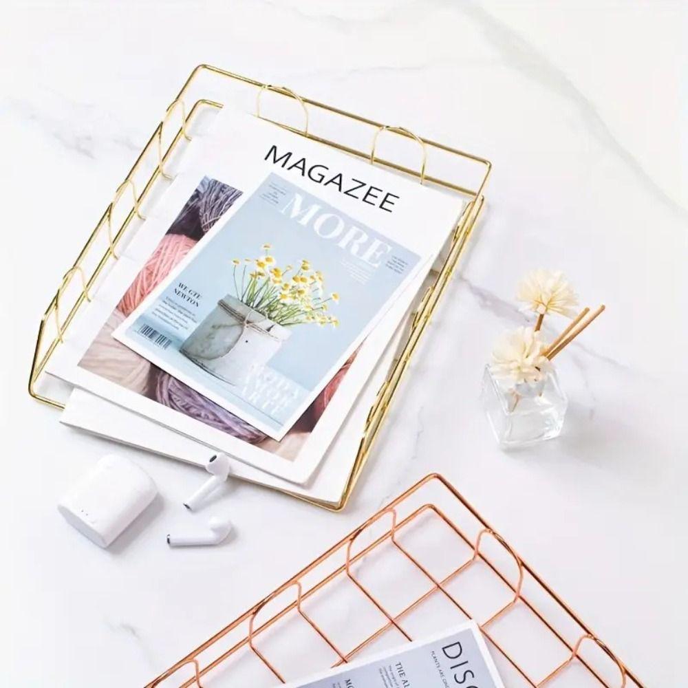 Pen Holder Stackable File Folder Paper File Document Organizer School Office Supplies