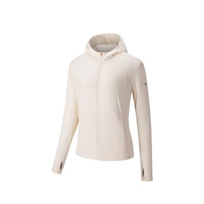 Comfortable Simple Breathable Solid Color Casual Versatile Hooded Sun Protection Jacket Women Jacket Corn-White 162527707-1