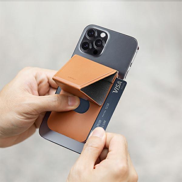 Uniq Lyft Magnetyczny Stojak Na Telefonsnap-On Stand And Card Holder Niebieski/Blue