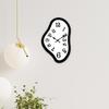 Walls Clocks Vintage Aesthetic Watch 9.84x6.38 Inches Irregular Design No Ticking Wall Clock Modern For Home Kitchen School