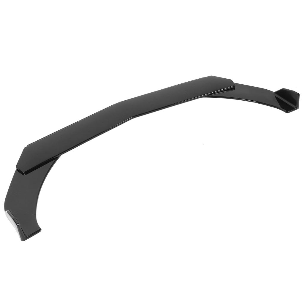 3Pcs Universal Front Bumper Lip Spoiler 3‑Section Body Diffuser Chin Kit Glossy Balck
